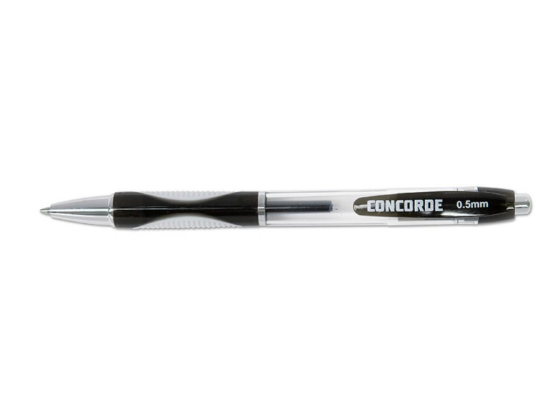 Kuličková tužka, gelová, Concorde, černá
