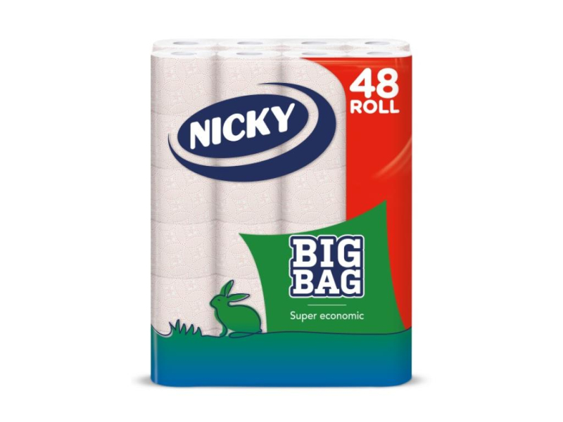 Toaletní papír, 2 vrstvý, 48 rolí, Regina-NICKY- Big pack