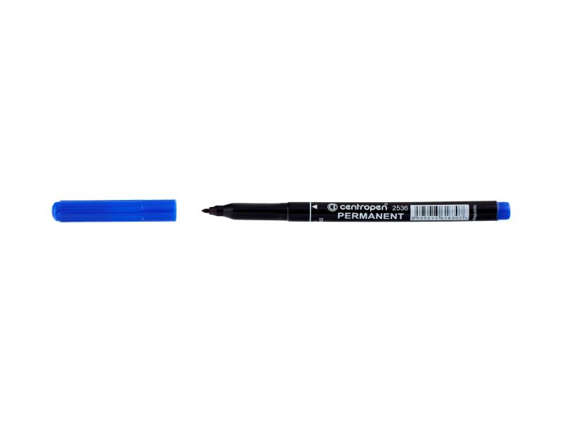 Popisovač, Centropen, 2536, permanent, světlostálý, 2 mm, modrý
