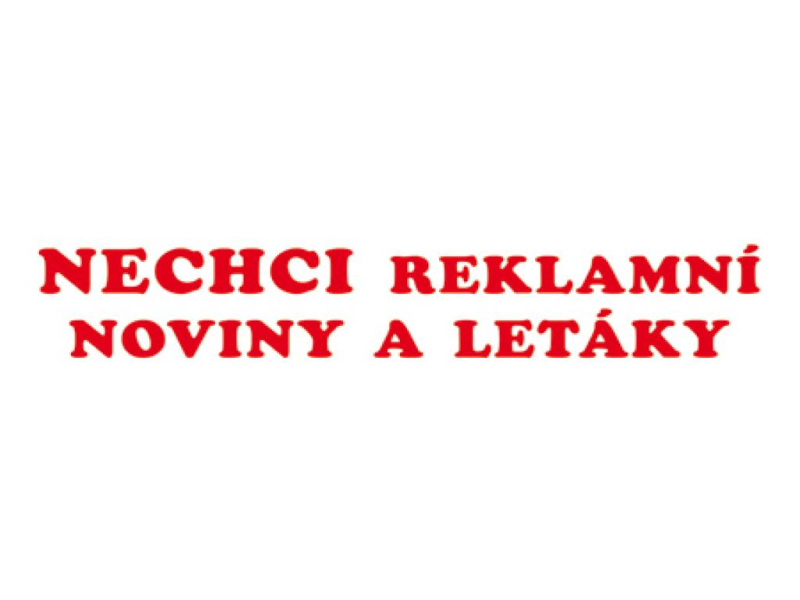 Samolepka, Nechci reklamní letáky