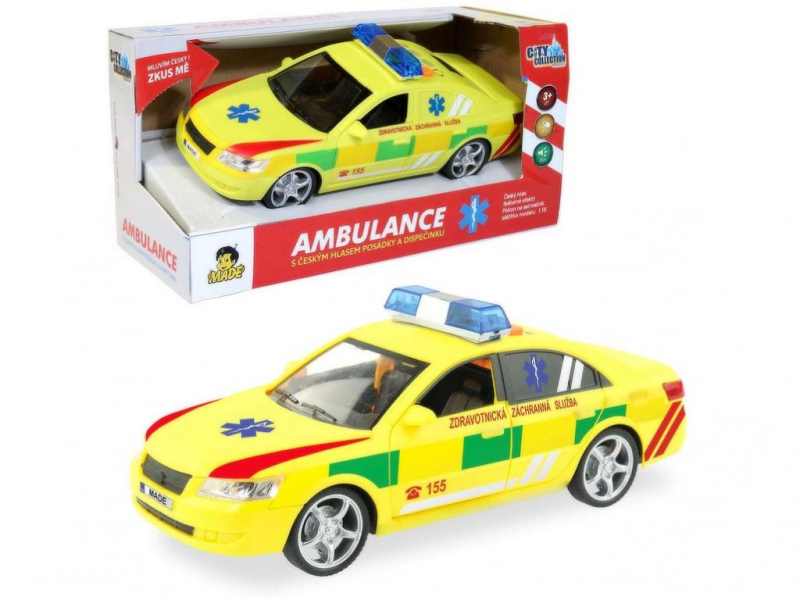Auto ambulance osobní, s českým hlasem