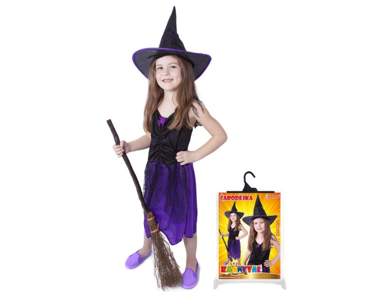 Kostým čarodejnice s kloboukem