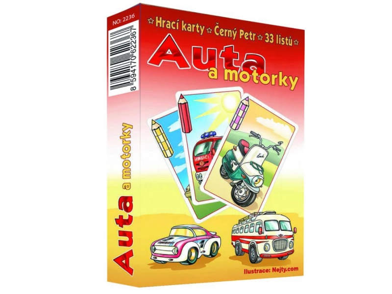 Černý Petr, Auta a motorky