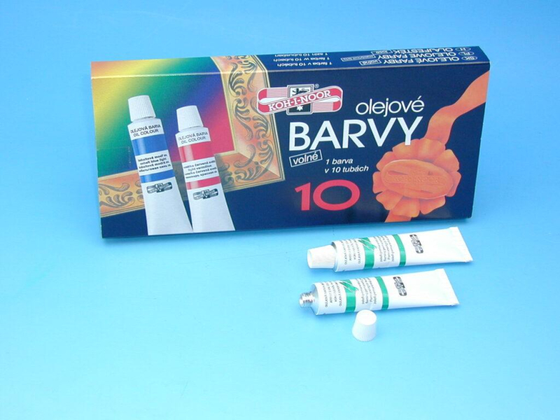 Olejová barva, 16 ml, zeleň pernamt ohnivá