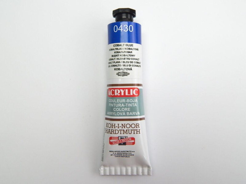 Akrylová barva, 40 ml, Kohinoor, kobaltová