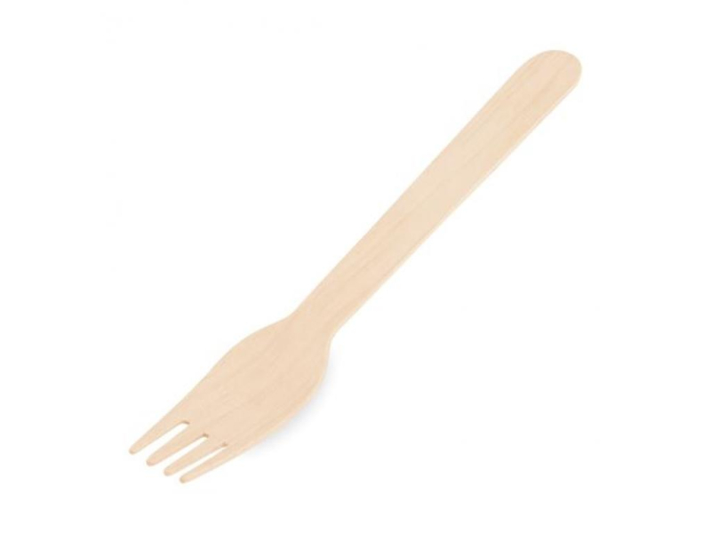 Vidlička dřevěná 16,5 cm, 100 ks