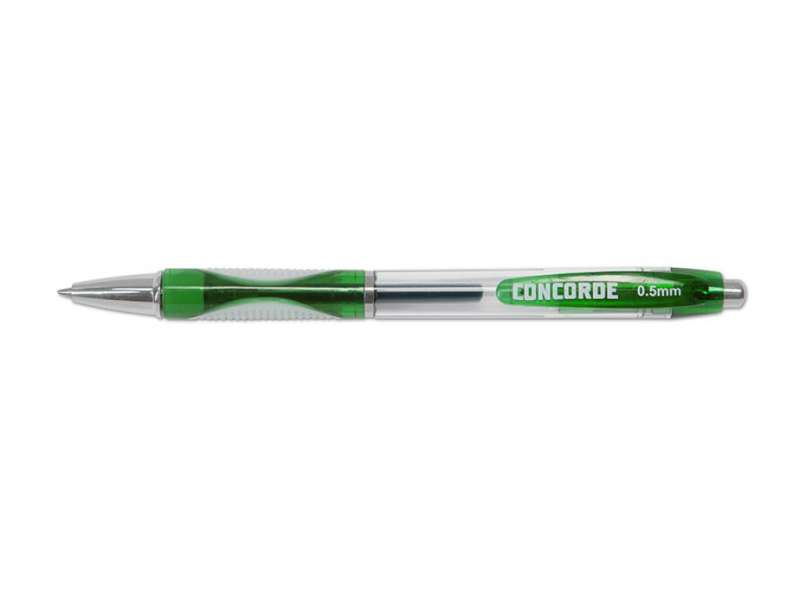 Kuličková tužka, gelová, Concorde, zelená
