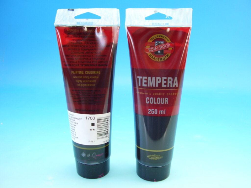 Temperová barva, 250 ml, Kohinoor, černá