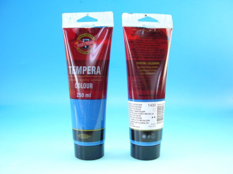 Temperová barva, 250 ml, Kohinoor, kobalt imitace