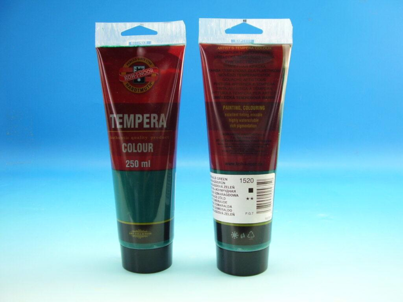 Temperová barva, 250 ml, Kohinoor, zelená smaragdová