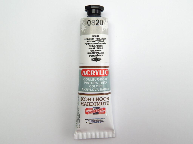 Akrylová barva, 40 ml, Kohinoor, perleťová