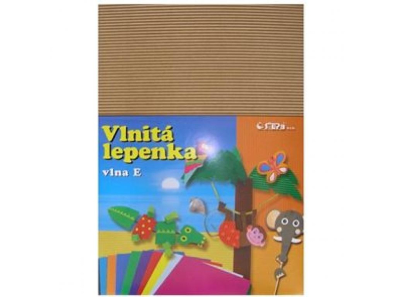 Lepenka vlnitá, rovná, A4, natur