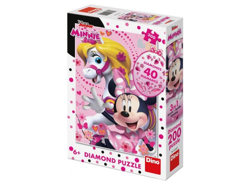 Puzzle diamond Minnie, 200 dílků