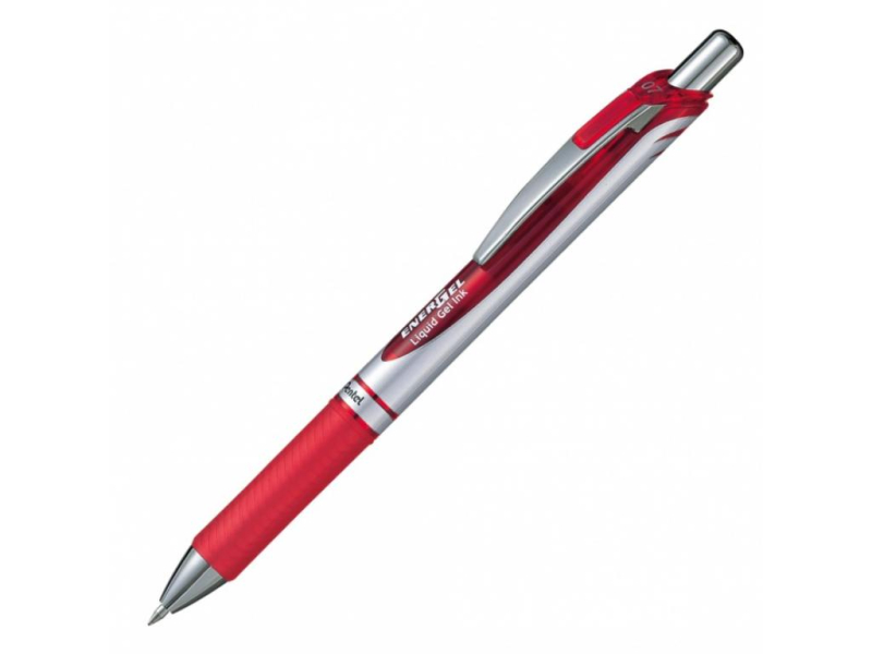 Pentel, gelová, tužka, Energel, 0,5 mm, červená