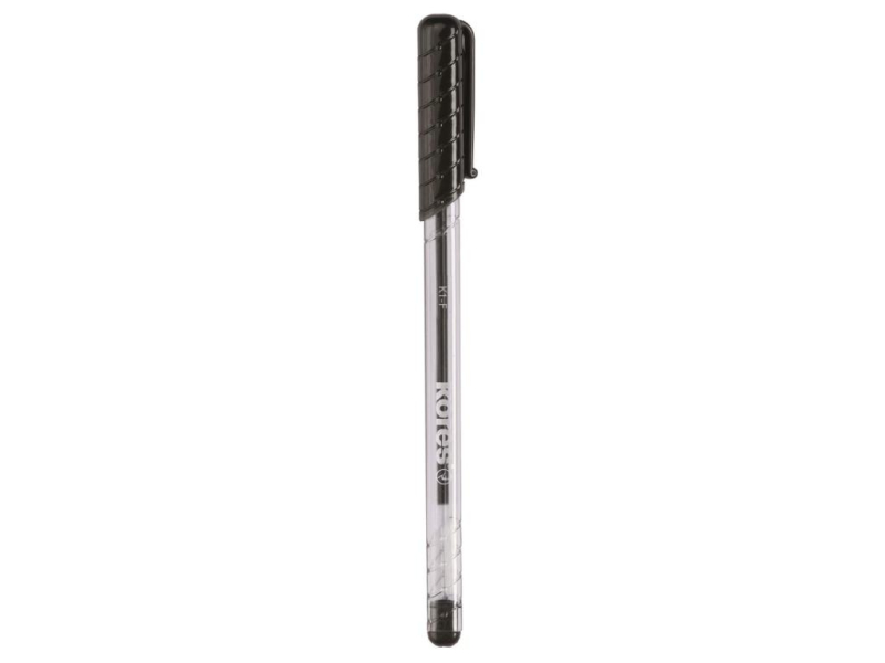 Kuličková tužka, jednorázová, Kores, K1, černá