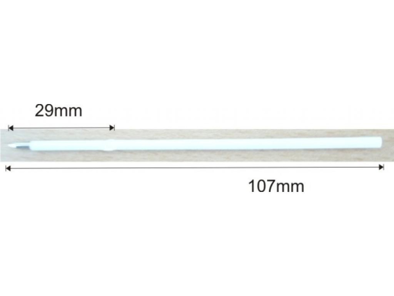 Náplň do kuličkové tužky, X20, 107 mm, bílé tělo, modrá