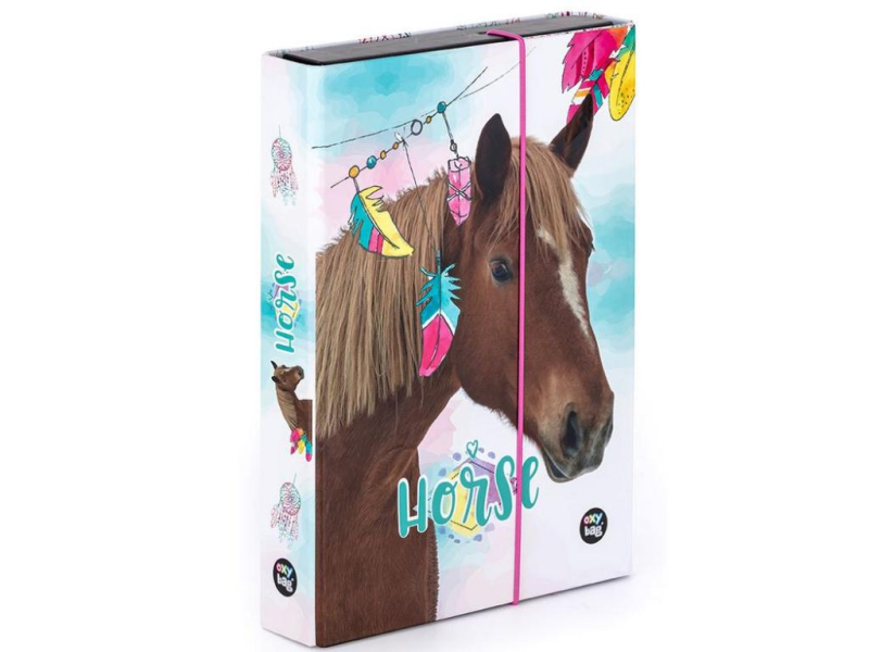 Box na sešity A5, Jumbo, Kůň romantic