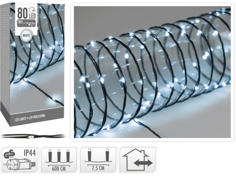 Elektrické osvětlení, 600cm, 80 LED