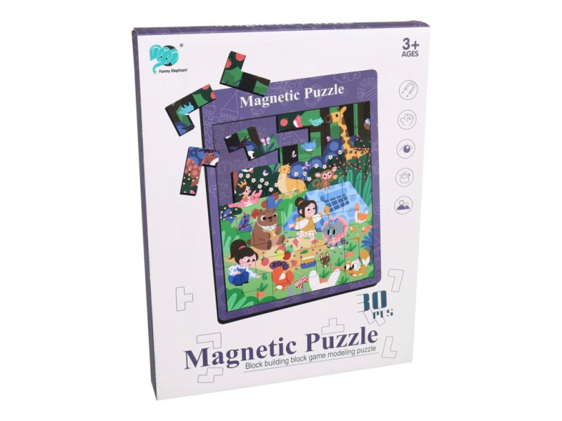 Puzzle magnetické, 30ks