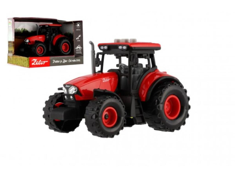 Traktor Zetor, na setrvačník, se světlem a zvukem