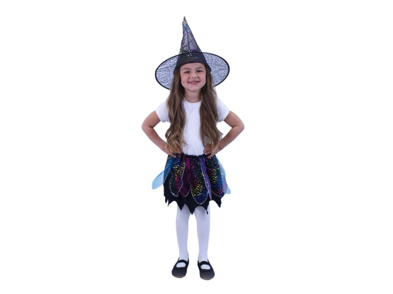 Kostým čarodějnice tutu sukně s kloboukem