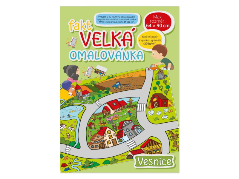 Fakt velká omalovánka Vesnice