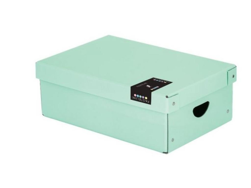 Krabice do lavice, lamino pasteliny zelená