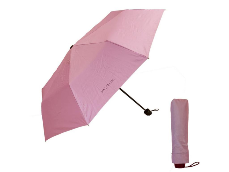Deštník dámský, skládací, Pastelini růžová