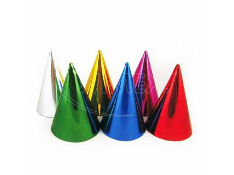 Čepice špička papírová mix barev 6 kusů