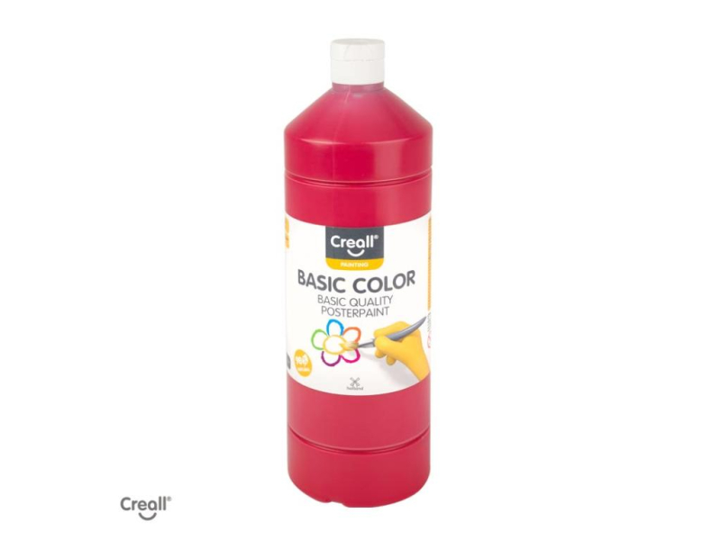 Tempera 1000ml, tmavě červená barva