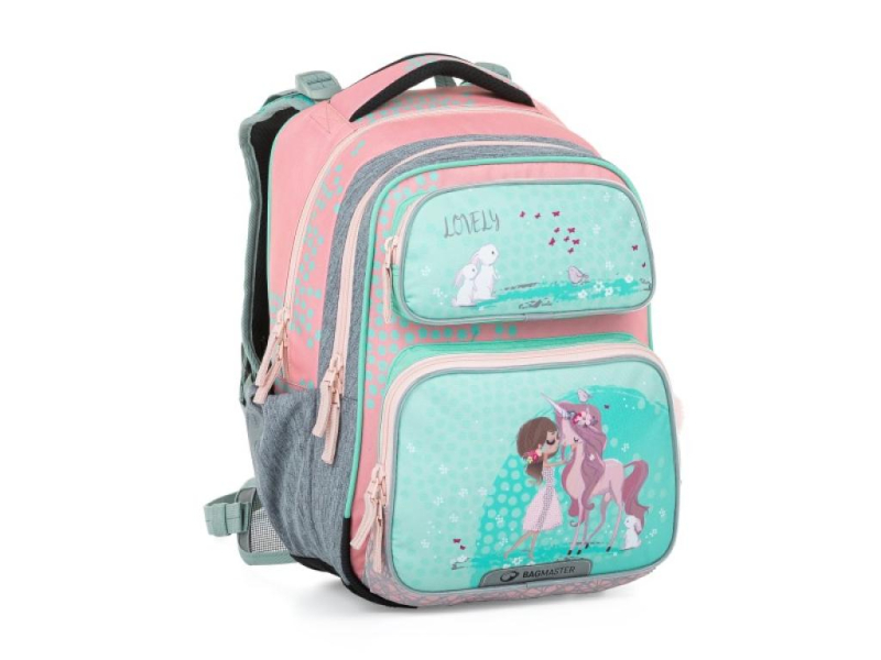 Batoh BAG DOPI 23B, pink-blue