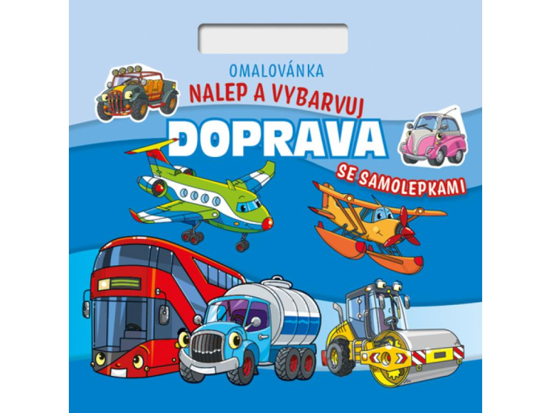 Omalovánky Nalep a vybarvuj Doprava