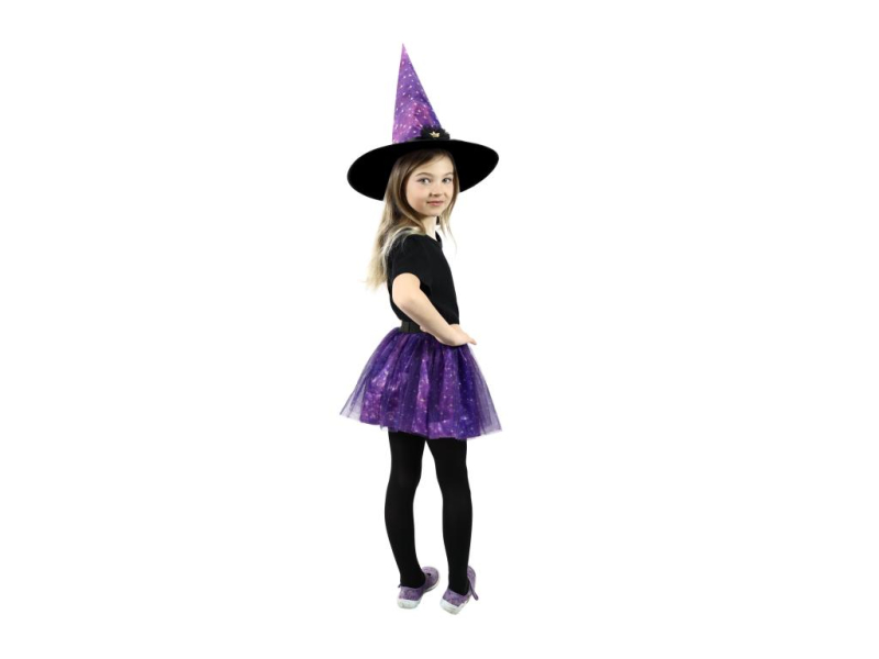 Kostým čarodějnice sukně s kloboukem