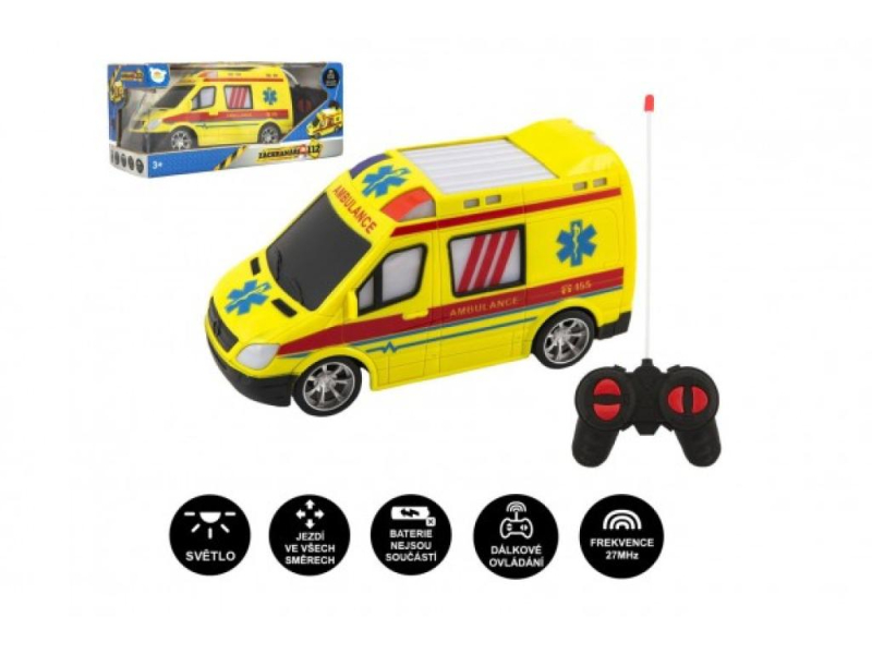 Ambulance, sanitka, na dálkové ovládání