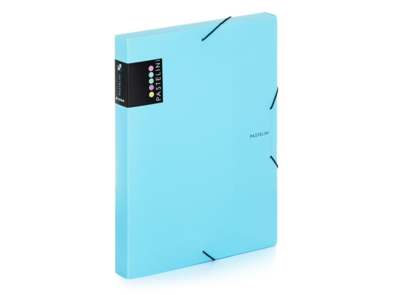Box na spisy A4, pastelini modrá