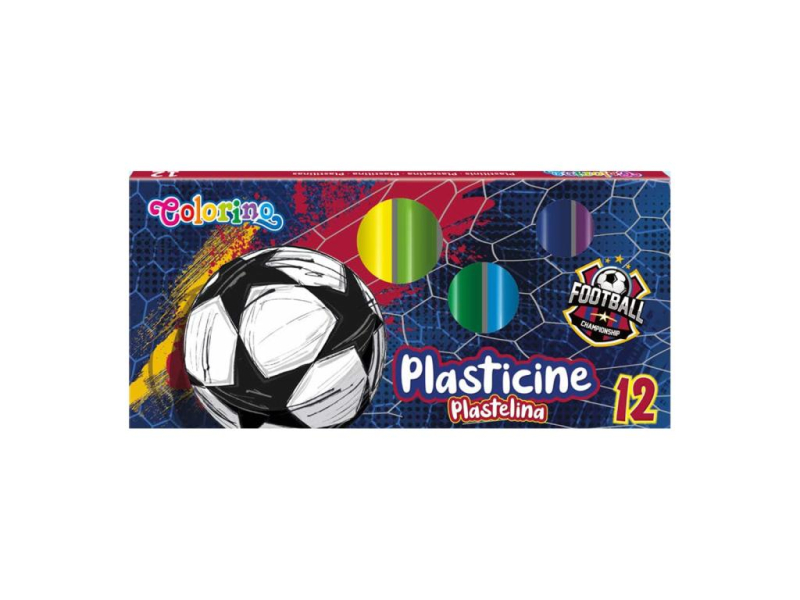 Plastelína Colorino Fotbal, 12kusé