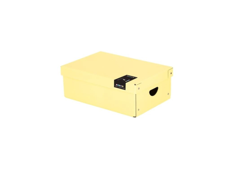 Krabice do lavice, malá žlutá barva