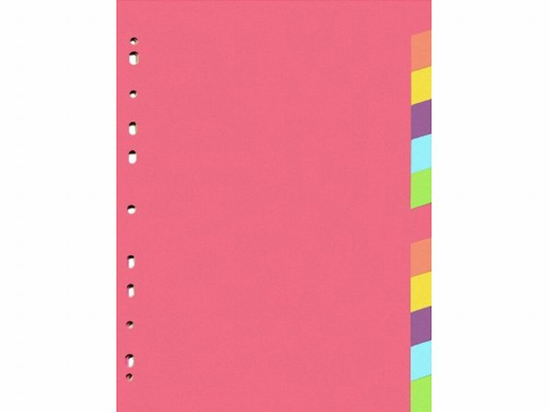 Rozdružovač A4, papír, 12 barev