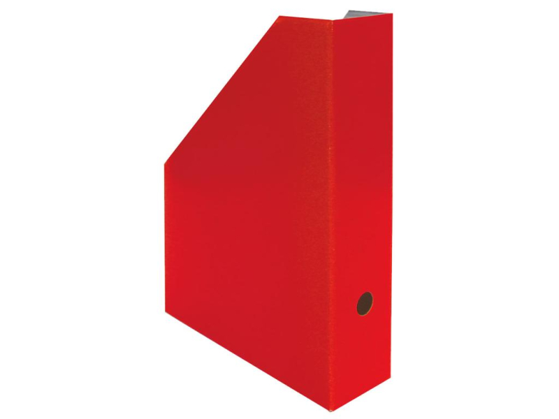 Archivní box zkosený, lamino, červená