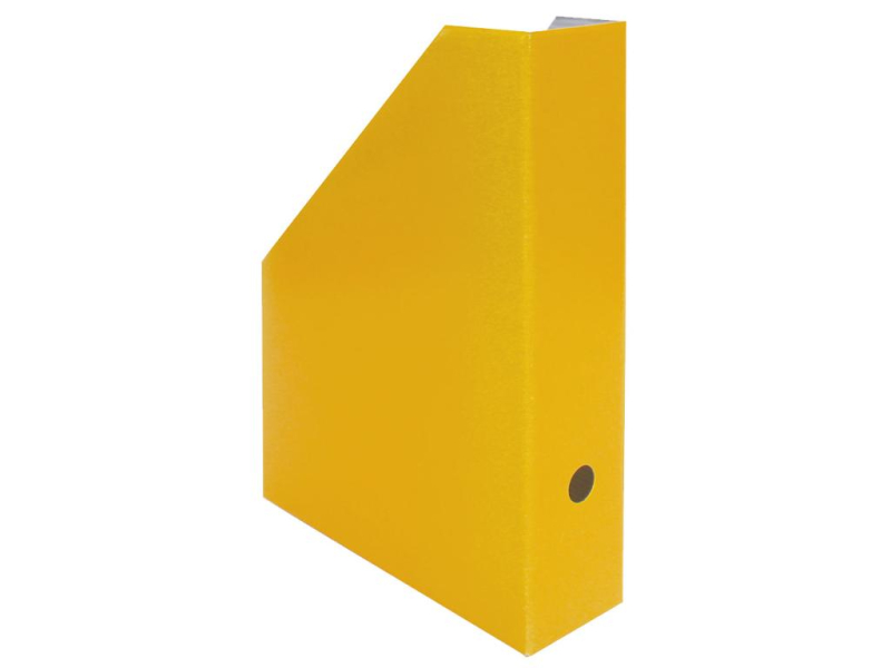 Archivní box zkosený, lamino, žlutá
