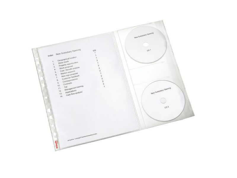 Obal A4 eurozávěs+2xkapsa na CD Combo Leitz
