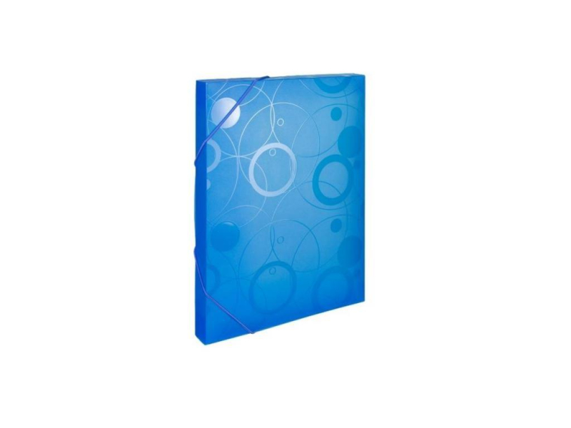 Box na spisy A4, s gumičkou, Neo Colori, modrá