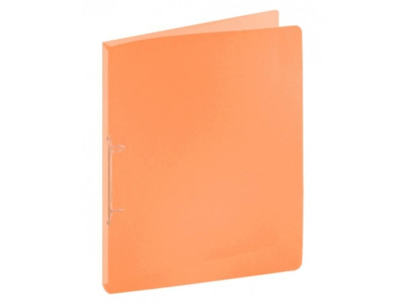 Desky A4, hřbet 2 cm, 2 kroužky, průhledná oranžová