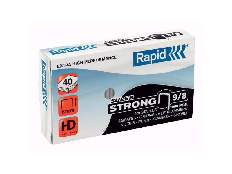 Spojovače Rapid 9-8, Super Strong, 1000 kusů