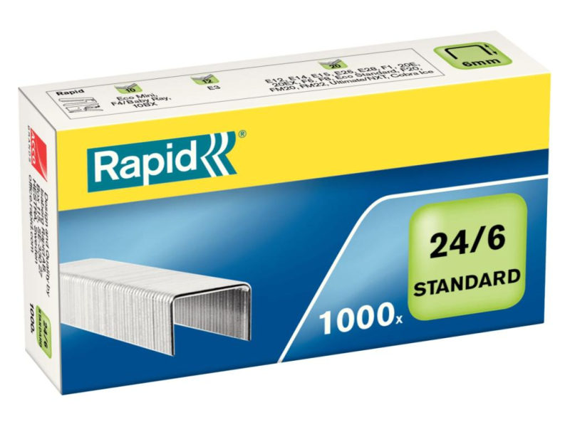 Spojovače Rapid 24-6, Standard, 1000 kusů