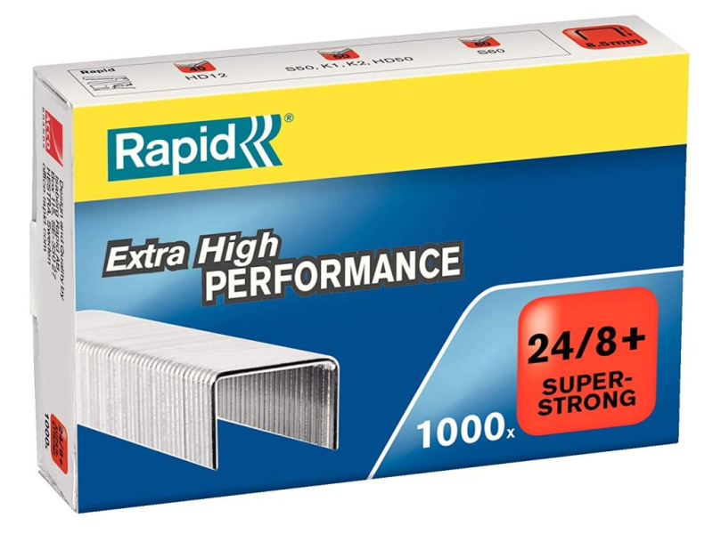 Spojovače Rapid 24-8+, Super Strong, 1000 kusů