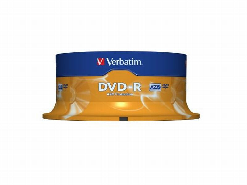 DVD-R 4,7GB, 25 kusů v boxu, Verbatim