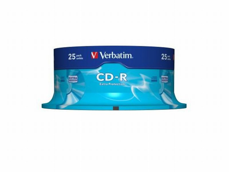 CD-R 700MB, 80 min, 25 kusů v boxu, Verbatim
