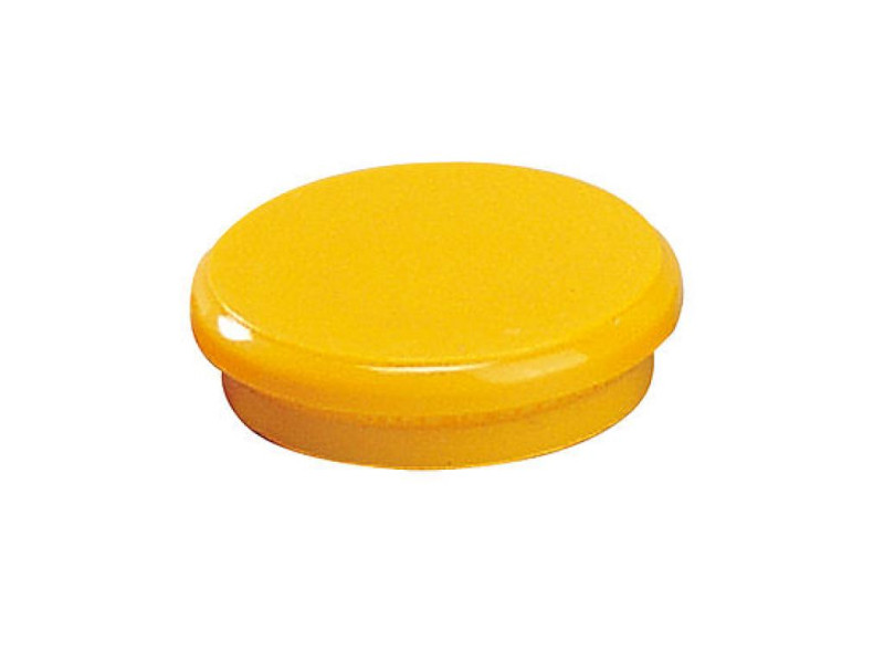 Magnety kulaté, 24 mm, 6 kusů, žluté