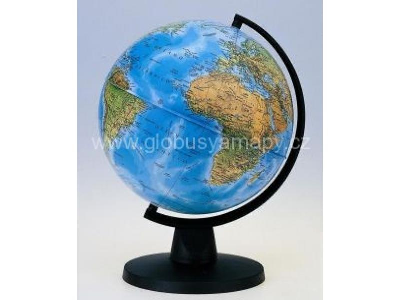 Globus nesvítící, geografický, průměr 16 cm